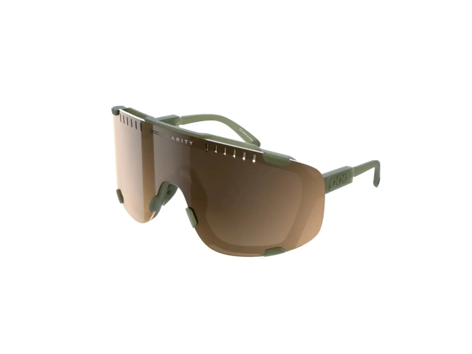 POC Devour Fahrradbrille Epidote Green Translucent