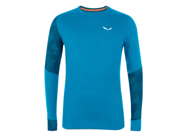 Salewa Cristallo Warm AMR Herren Langarmshirt Cloisonne Blue