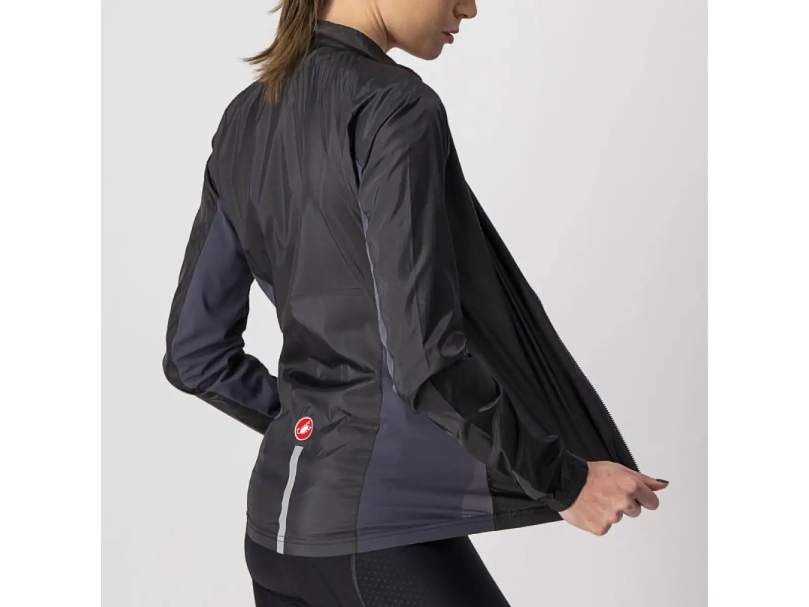 Castelli Squadra Stretch Damen Windjacke light black/dark gray