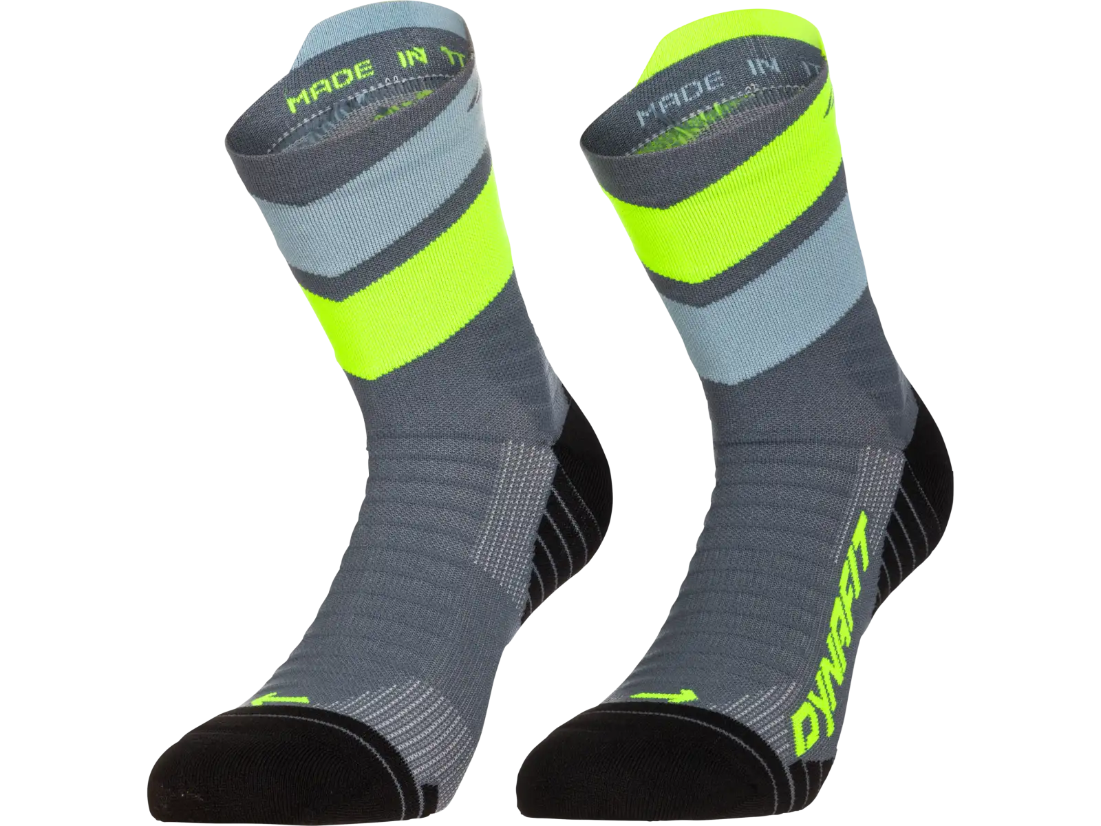 Dynafit Ultra Mid Laufsocken Cinder/Ultra Yellow