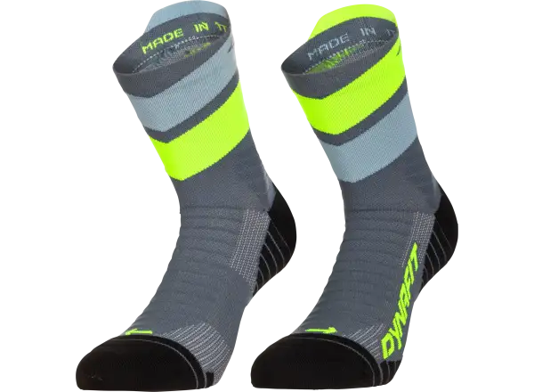 Dynafit Ultra Mid Laufsocken Cinder/Ultra Yellow