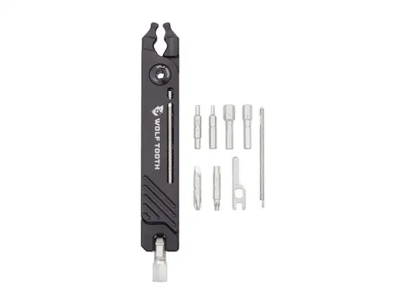 Wolf Tooth Zange und Multitool mit 17 Funktionen, Schwarz