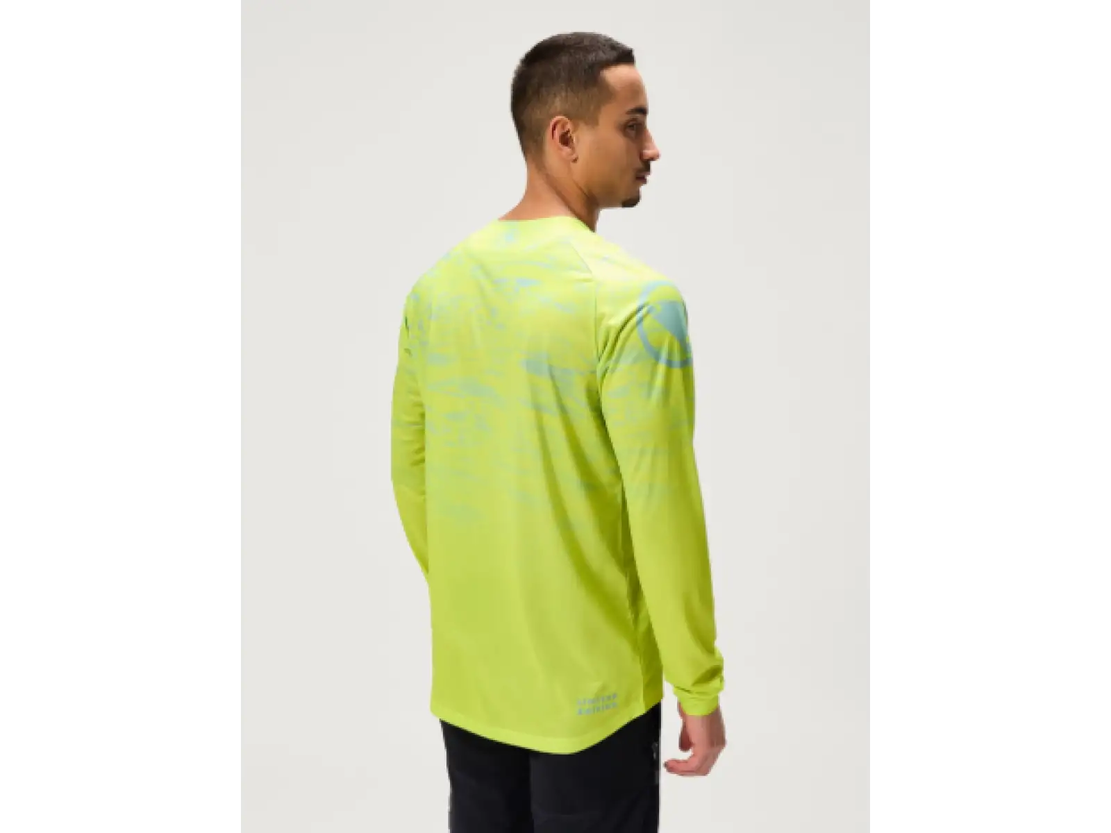 Endura LTD Marble Printed Herren-Trikot langärmlig Lime Green