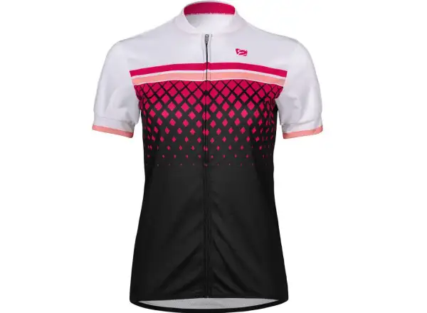Etape Diamond Damen Kurzarmtrikot weiß/rosa
