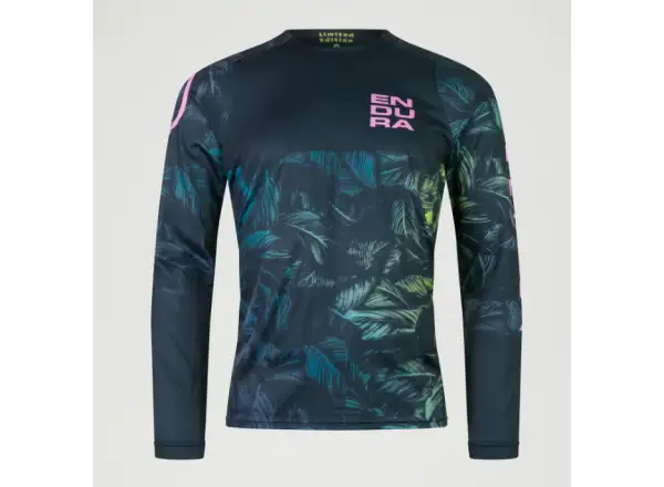 Endura Tropical Print LTD Herrentrikot Langarm Grau