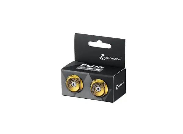 Ciclovation Lock-In Vortex Lenkerstopfen Power Wave goldfarben