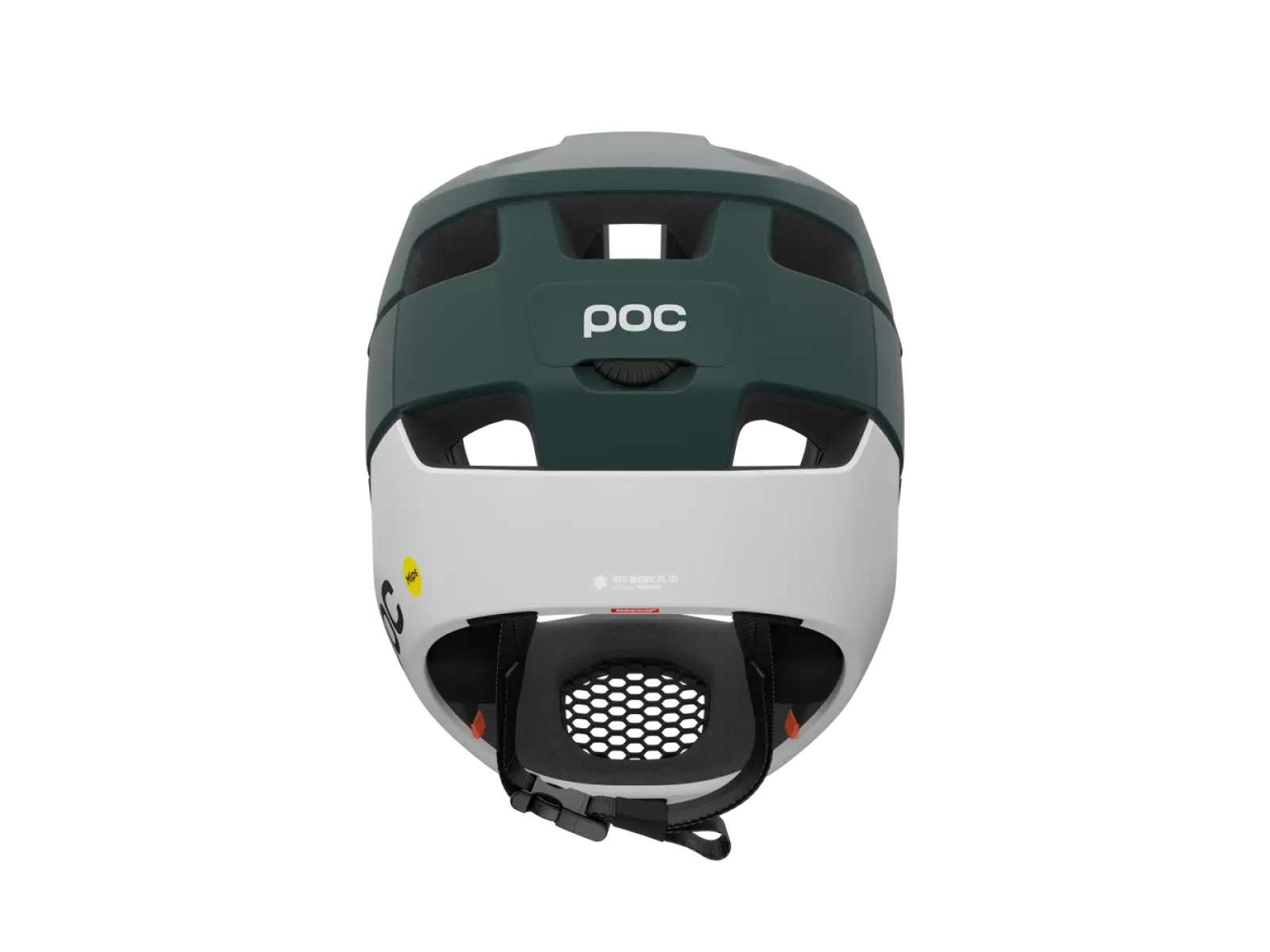 POC Otocon Race MIPS MTB Helm Pargasite Green Matt/Hydrogen White Matt