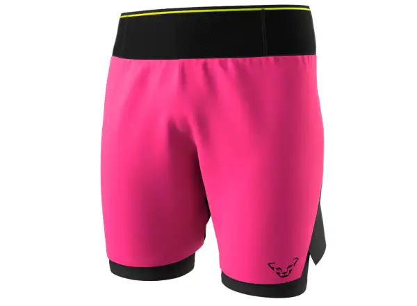 Dynafit DNA Ultra 2v1 Herren-Laufshorts Pink Glo.