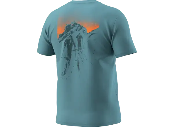 Dynafit Back Graphic Cotton Herren T-Shirt Kurzarm Smoke Blue/Approach