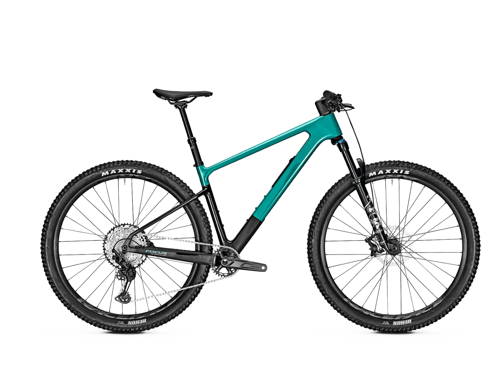 Focus Raven 8.8 DI 29" Mountainbike Blaugrün / Kohlefasergelege