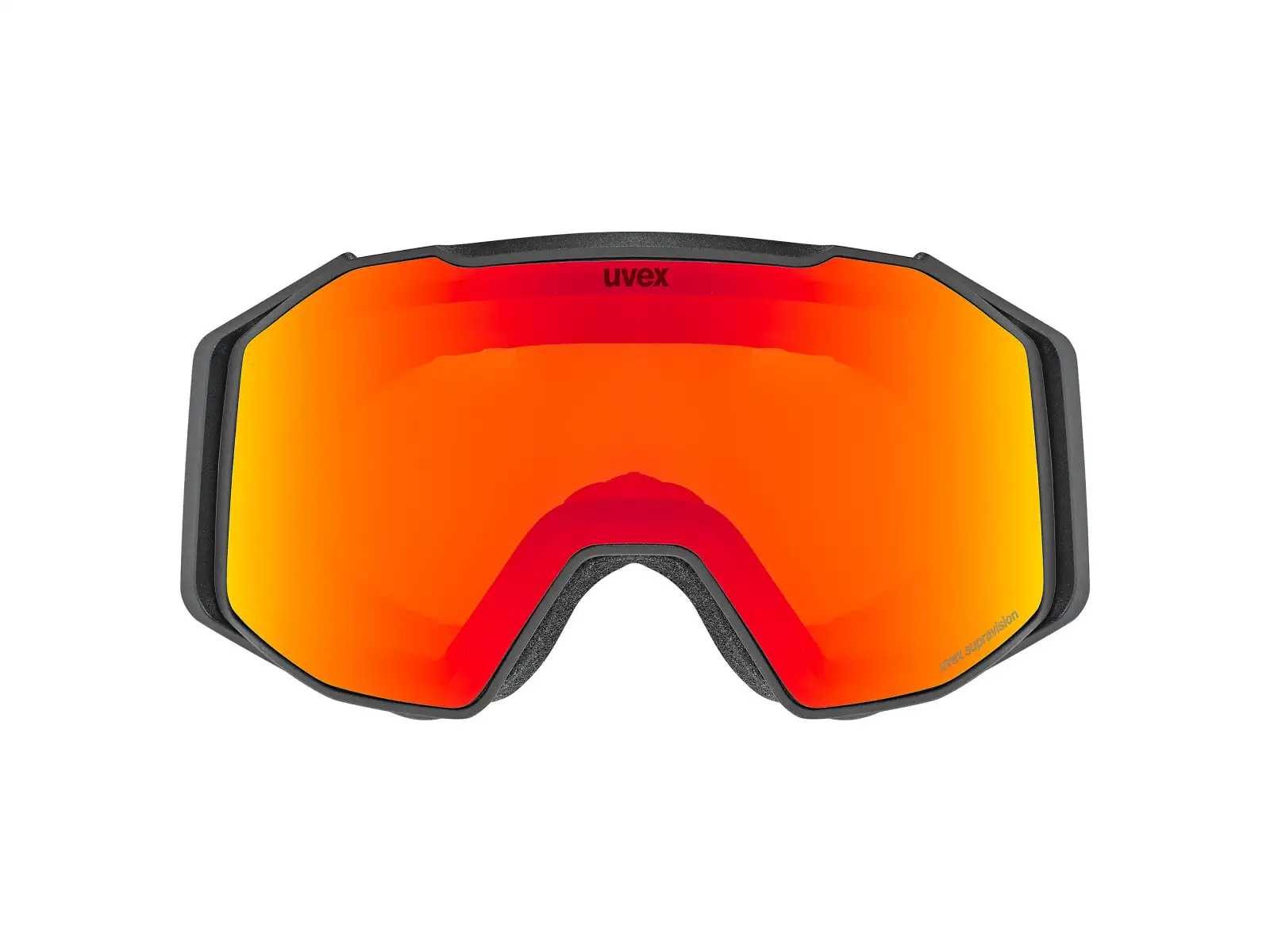 Uvex Gravity FM Skibrille black matt/rainbow - yellow