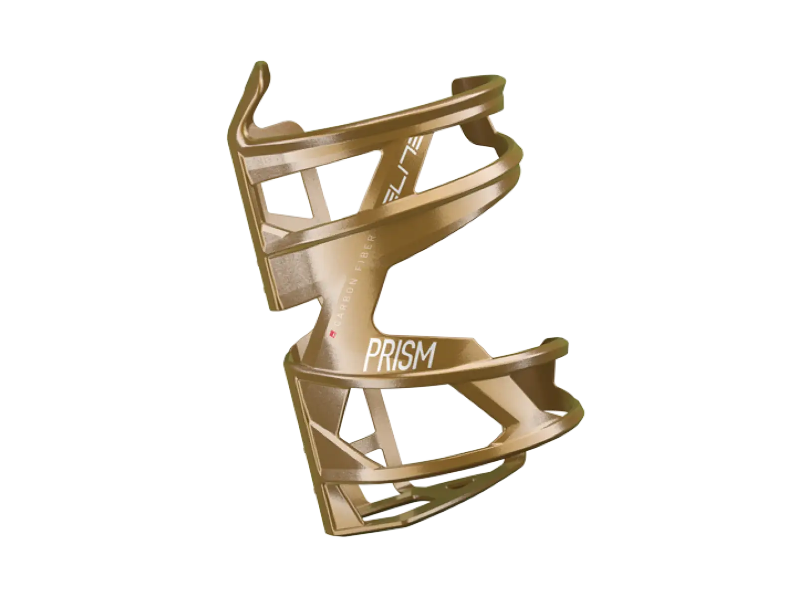 Elite Prism Right Carbon Flaschenhalter rechts Gold Metal/White Graphic