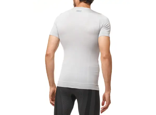 SIXS TS1 V2 Funktionsshirt Kurzarm Silber/Weiß