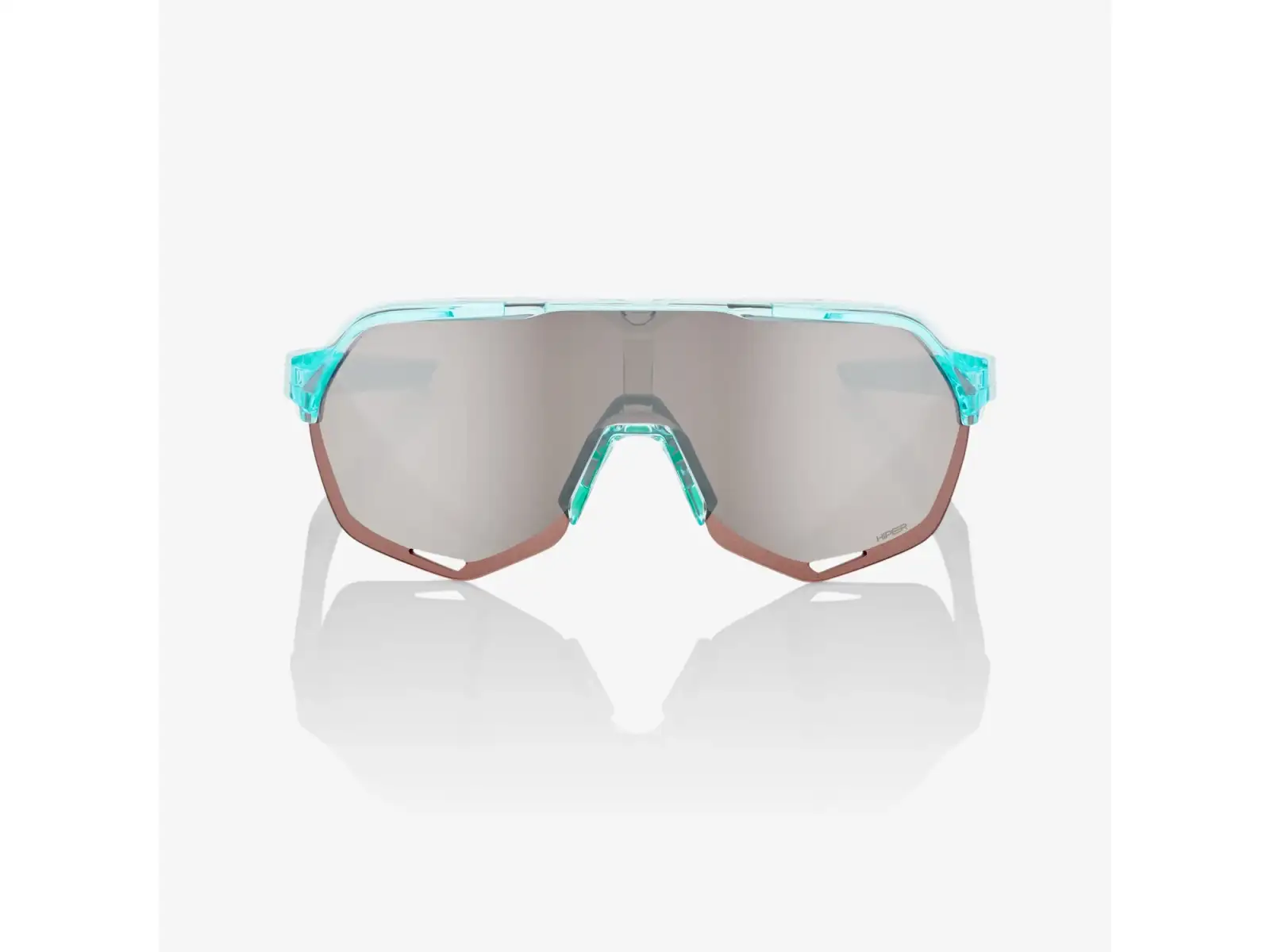100% S2 Brille HiPER Polished Translucent Mint/Silver Mir