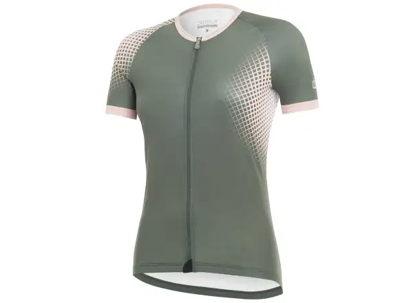 Dotout Square Damen-Trikot Kurzarm Dunkelgrün
