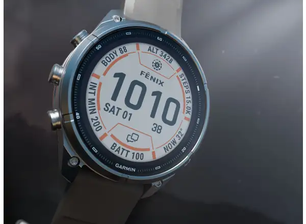 Garmin Fénix 9 Pro inReach Solar 51 mm Smartwatch Titanium Pebble Gray/Silver Gray