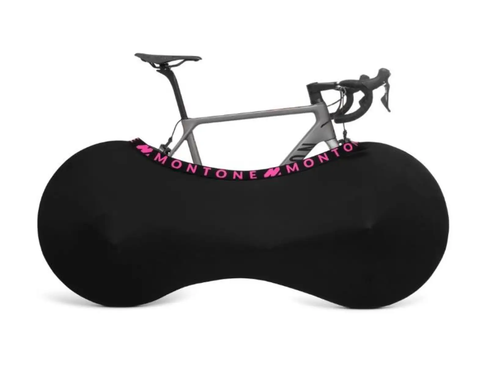 Montone Fahrrad mKayak 2.0 Fahrradhülle für den Innenbereich schwarz/rosa.