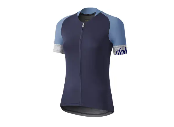 Dotout Crew Damen-Trikot mit kurzen Ärmeln Blau/Hellblau