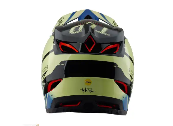 Troy Lee Designs D4 Composite Drip Integralhelm Glo Yellow