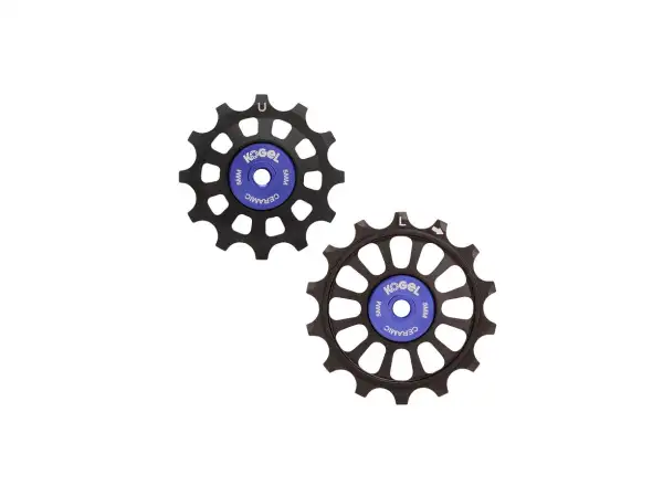 Kogel Rennrad Schaltröllchen mit Vollkeramik-Lagern für Shimano R9100/R8000/R7000 Schwarz