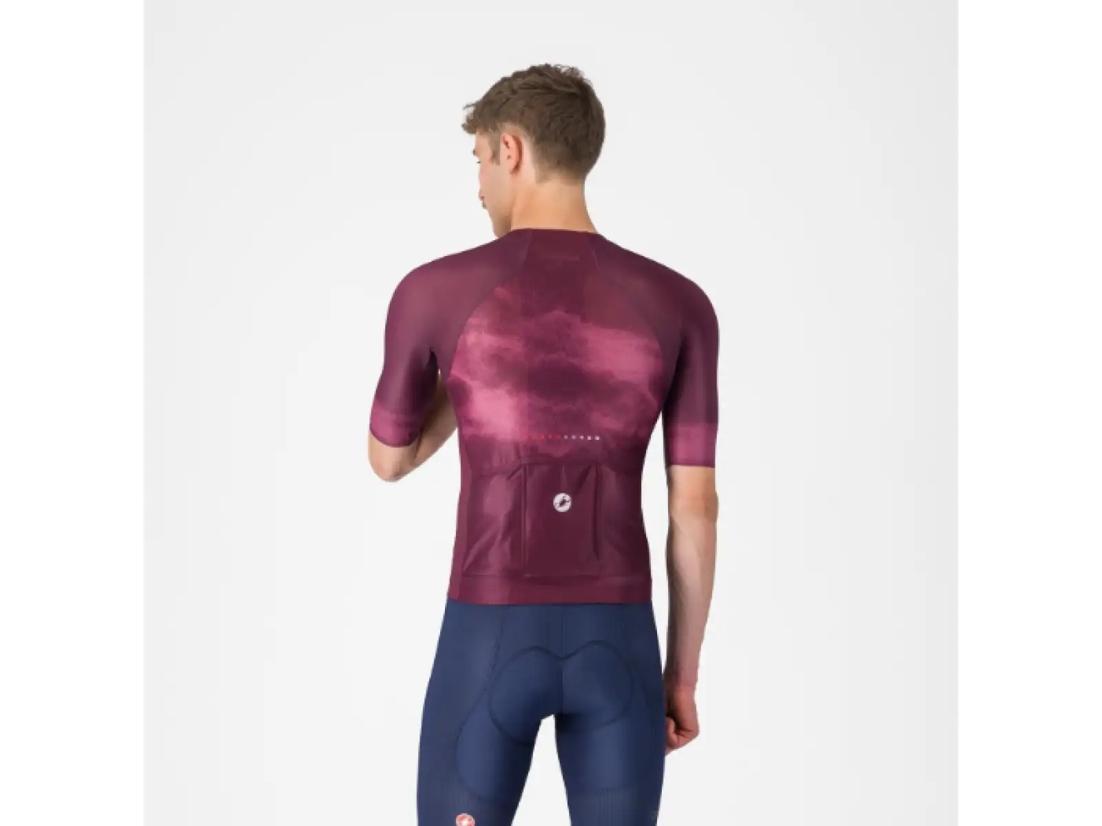 Castelli Climber's A/C Herrentrikot Kurzarm Deep Bordeaux/Weiß