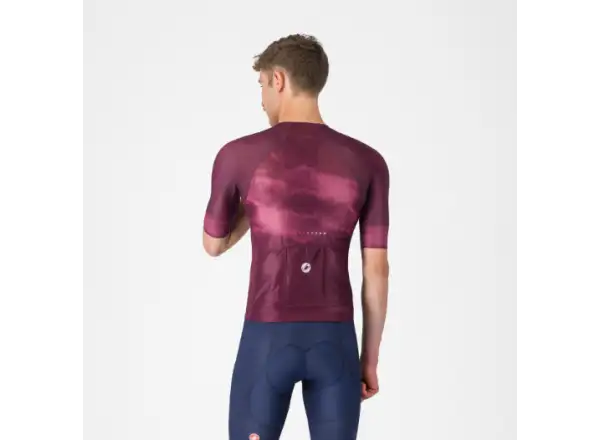 Castelli Climber's A/C Herrentrikot Kurzarm Deep Bordeaux/Weiß