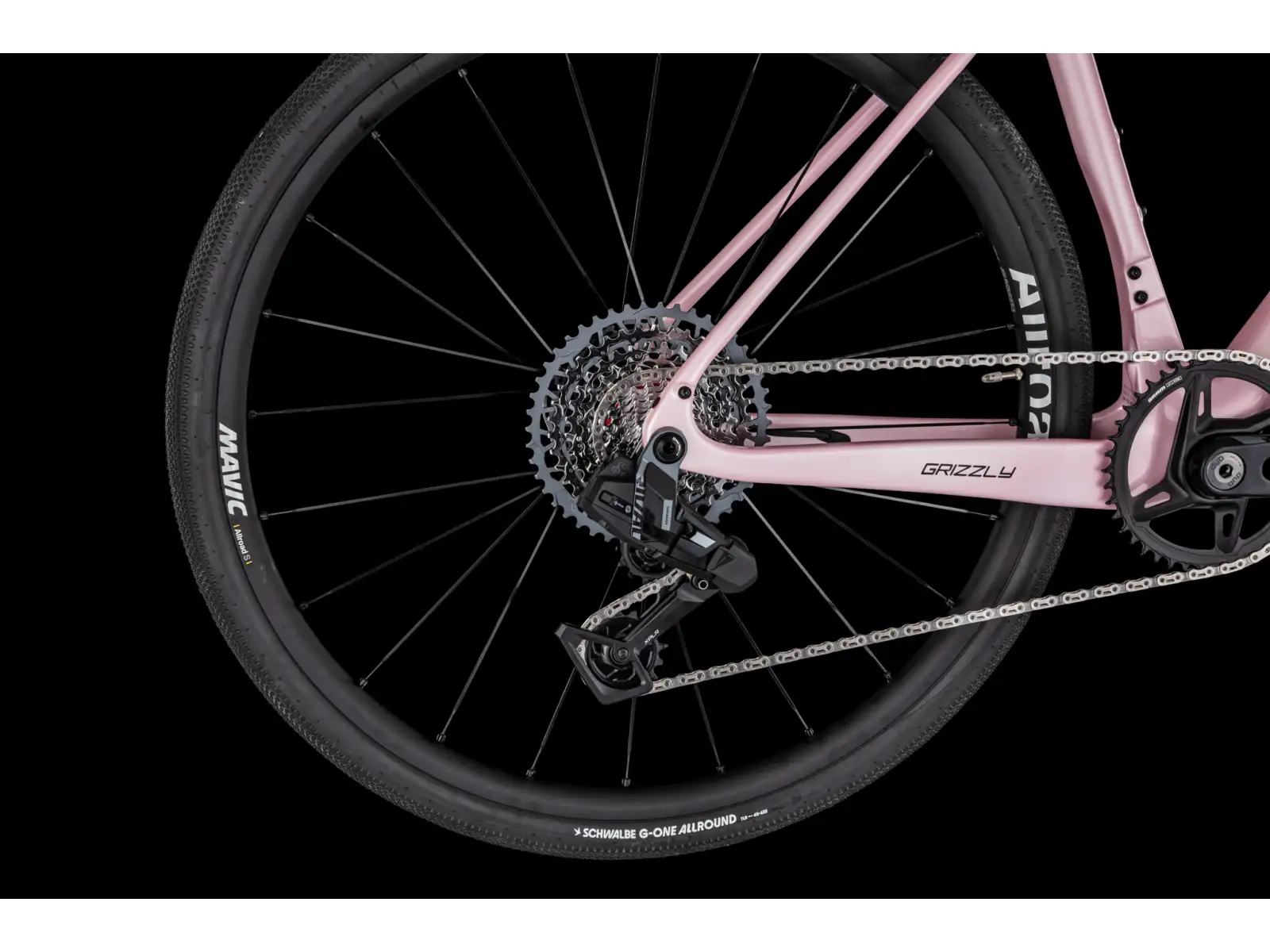 4Ever Grizzly AXS Gravelbike Coral/Black