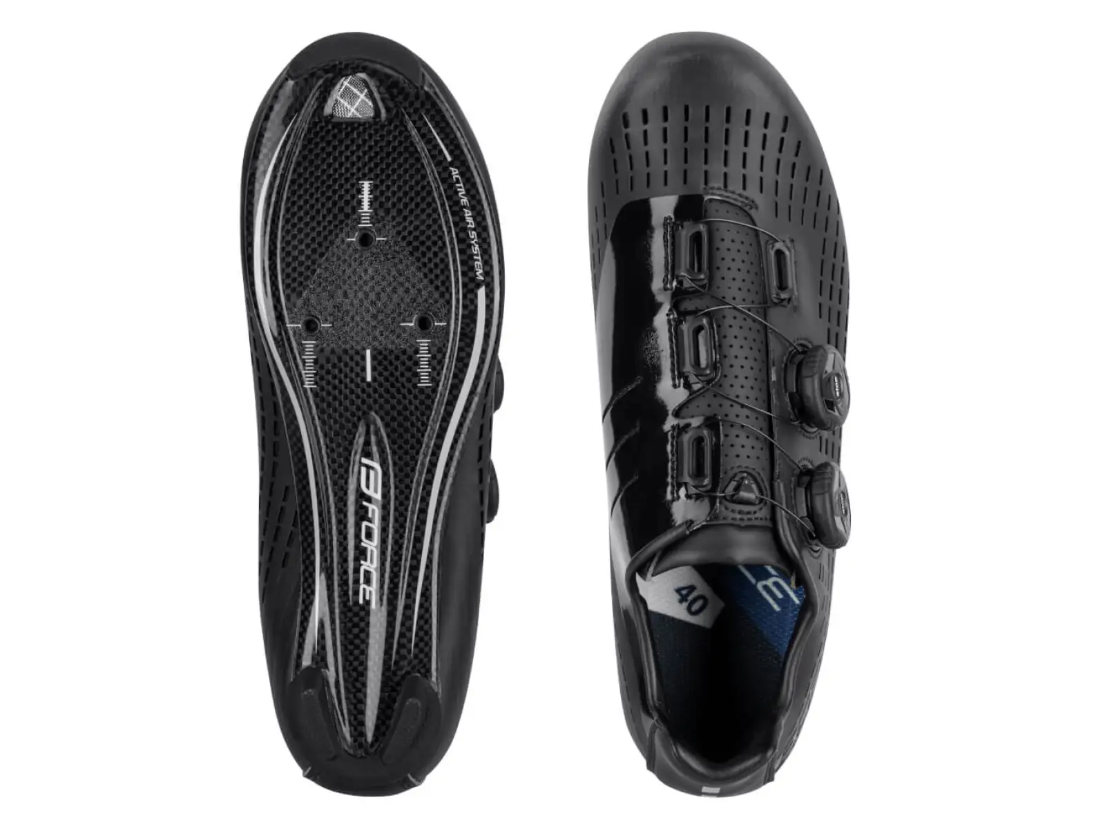 Force Road Revolt Carbon Straßenradschuhe Herren schwarz