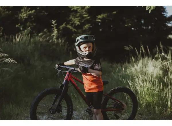 Force Kid Mountainbike Cheery Kindertrikot Kurzarm - Schwarz/Orange