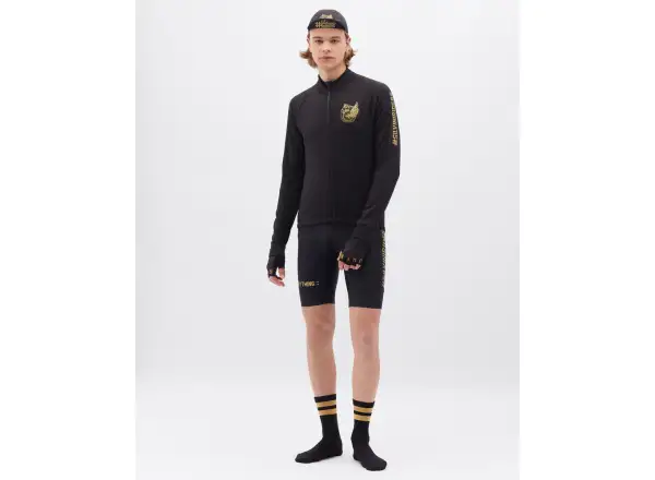 Silvini Leverono Herrentrikot Langarm Schwarz/Gold
