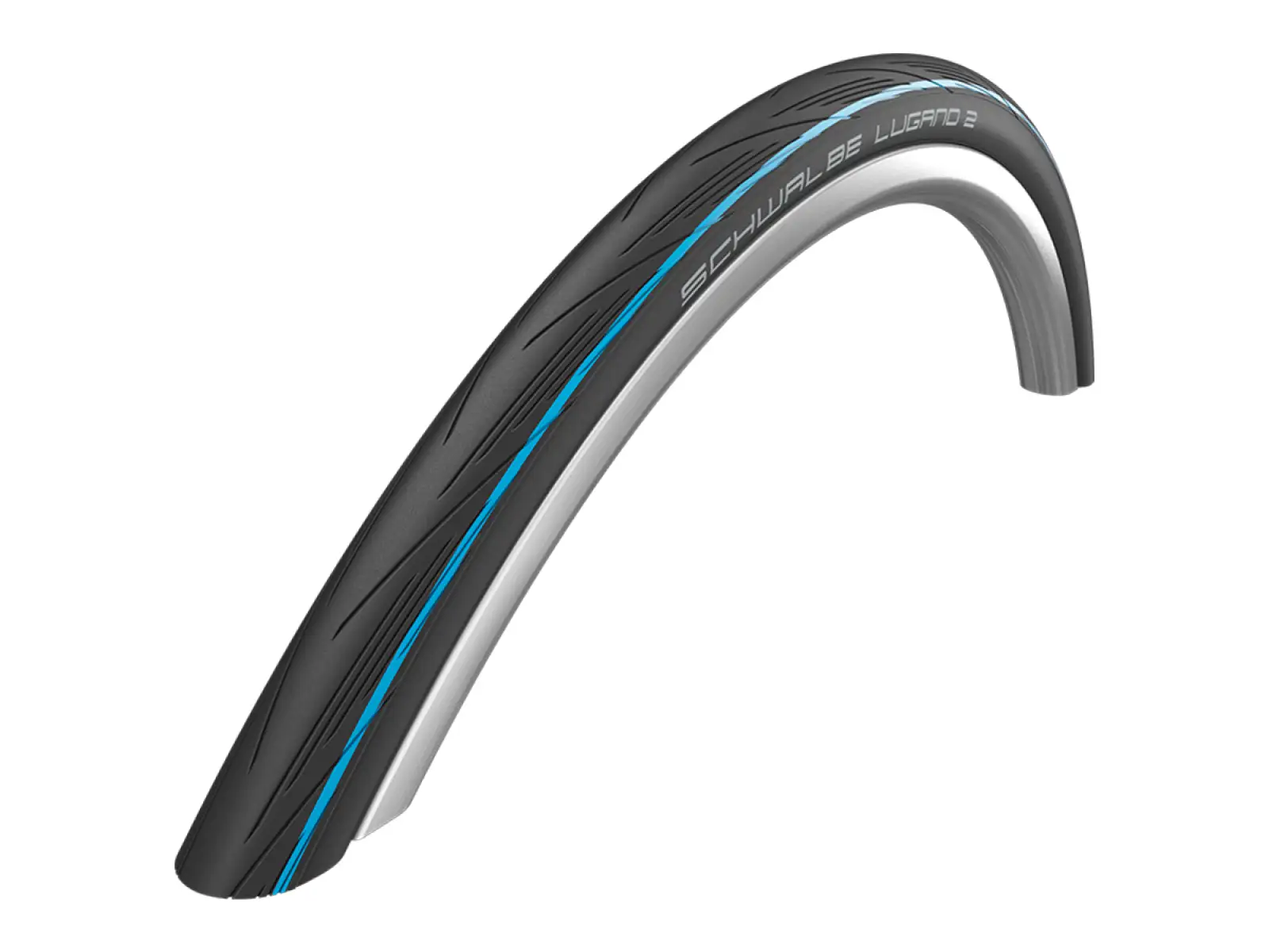 Schwalbe Lugano 2 25-622 Rennradreifen Kevlar schwarz/blau.