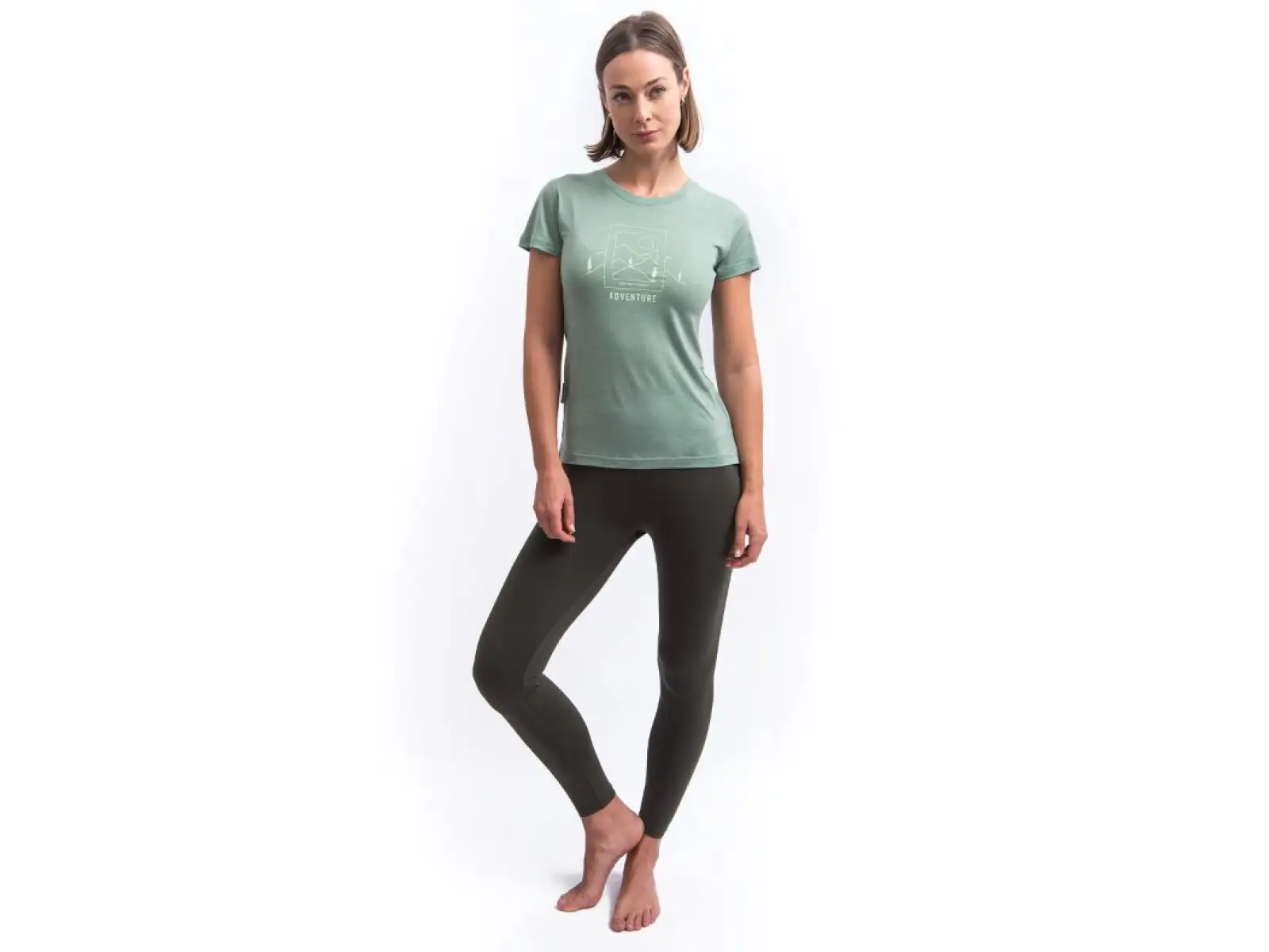 Sensor Merino Air Say Yes Damen T-Shirt kurze Ärmel Basil Green
