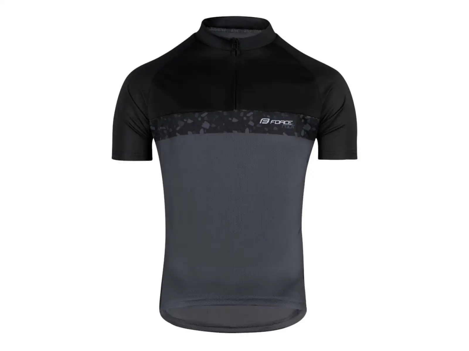 Force Rock Herren Kurzarmtrikot grau/schwarz