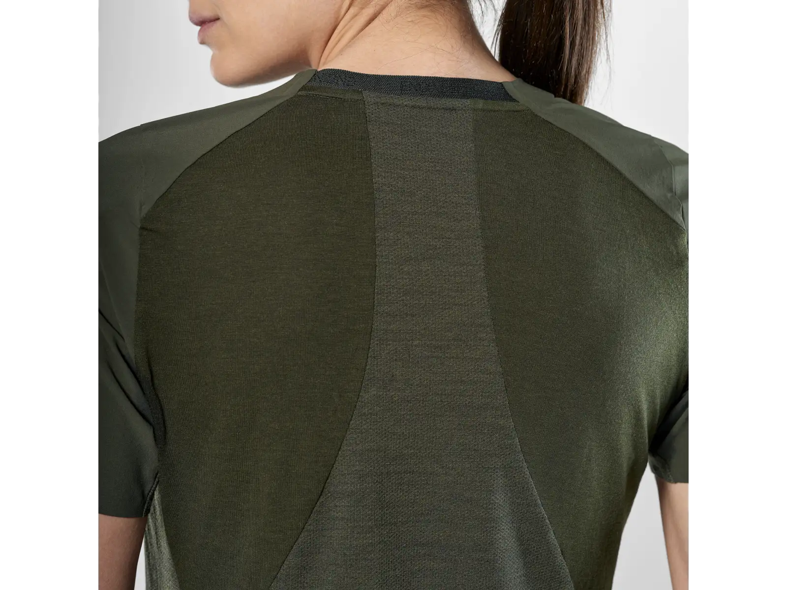 Salewa Puez AM Hyb Damen T-Shirt kurzarm Dark Olive
