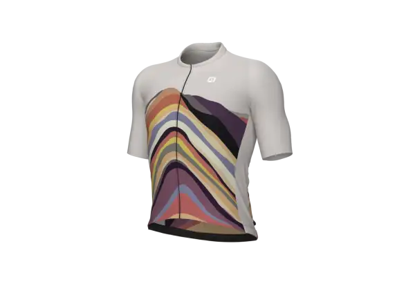 Alé PR-E Rainbow Herren Radtrikot Kurzarm Beige