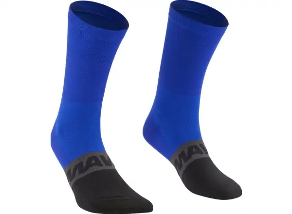 Mavic Aksium Socken Königsblau Karbon