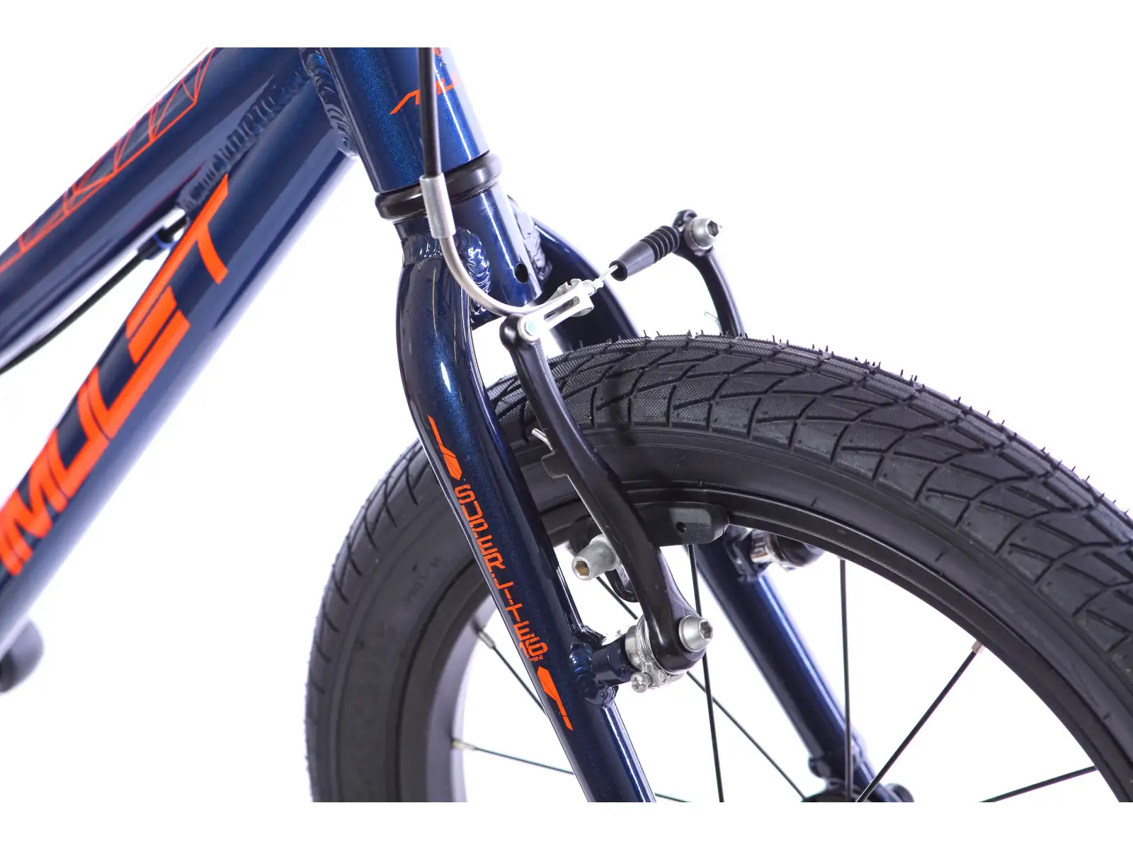 Amulet 16 Mini Superlite Kinderfahrrad Dark Blue Metallic / Orange Shiny