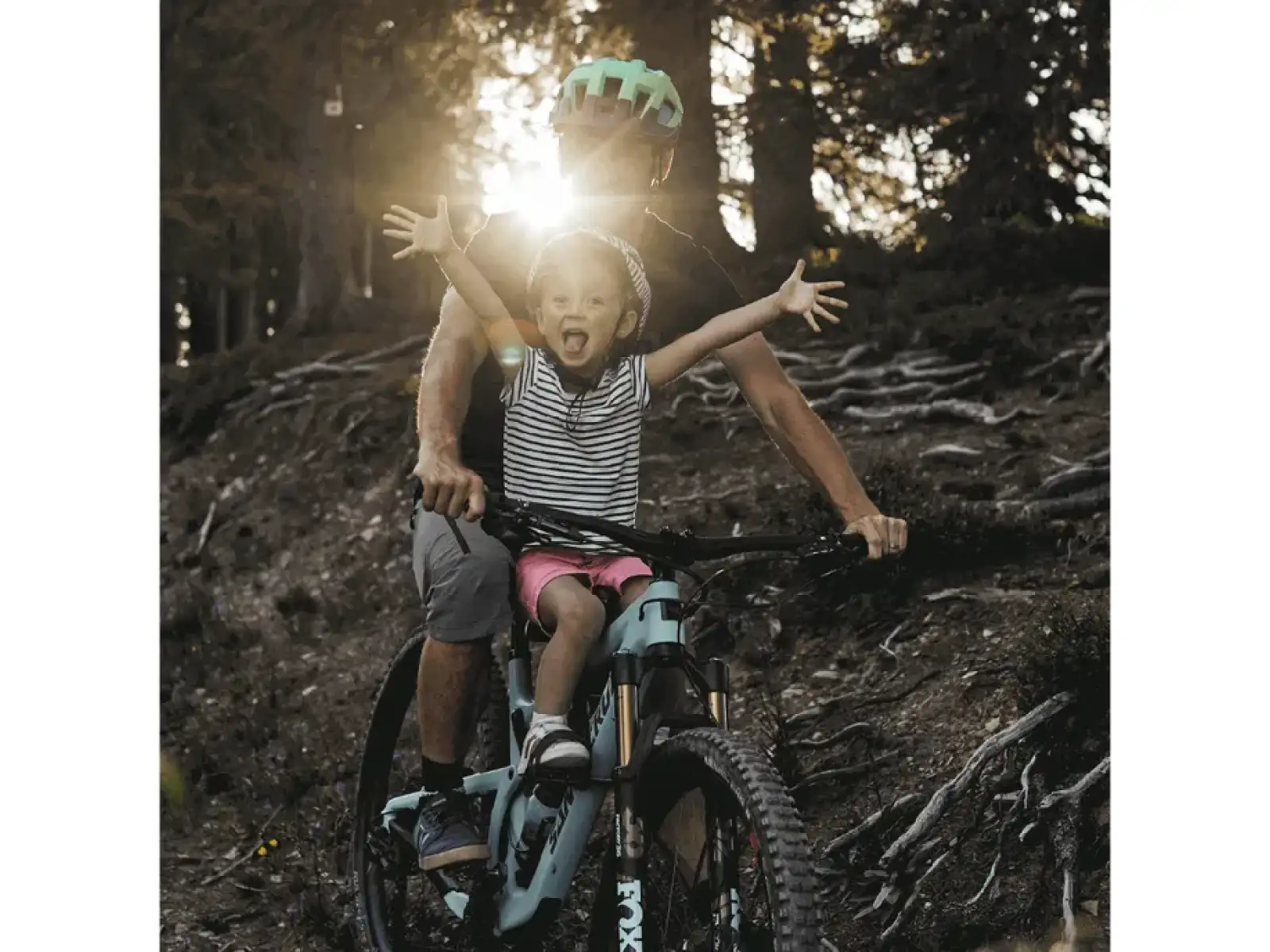 Kids Ride Shotgun Kindersitz für den Rahmen