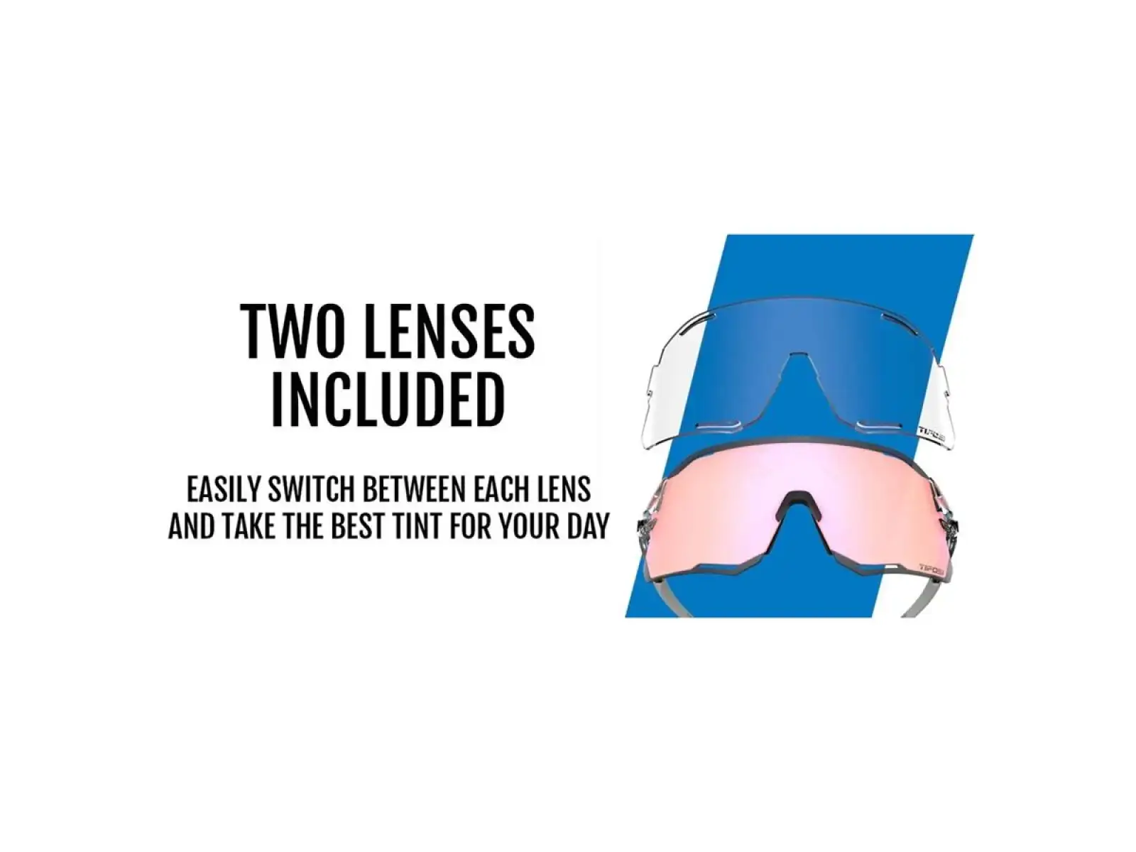 Tifosi Rail Race Sportbrille Crystal Purple/Clarion Purple/Clear