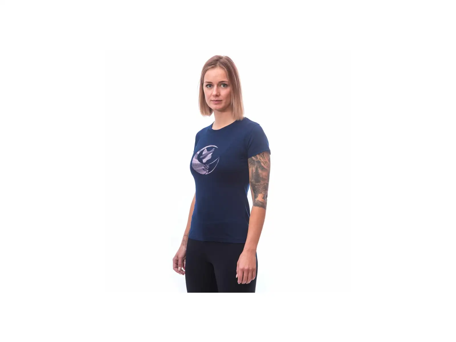 Sensor Merino Active PT Fox Damen T-Shirt Kurzarm Deep Blue