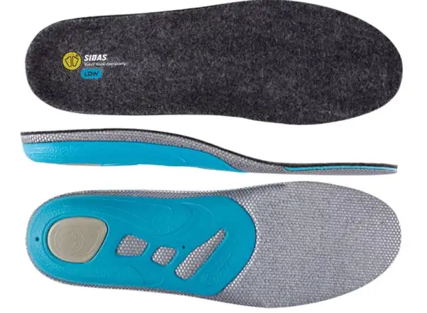 Sidas 3feet Merino Low Arch Einlagen für Schuhe flachem Fußgewölbe 1 Paar