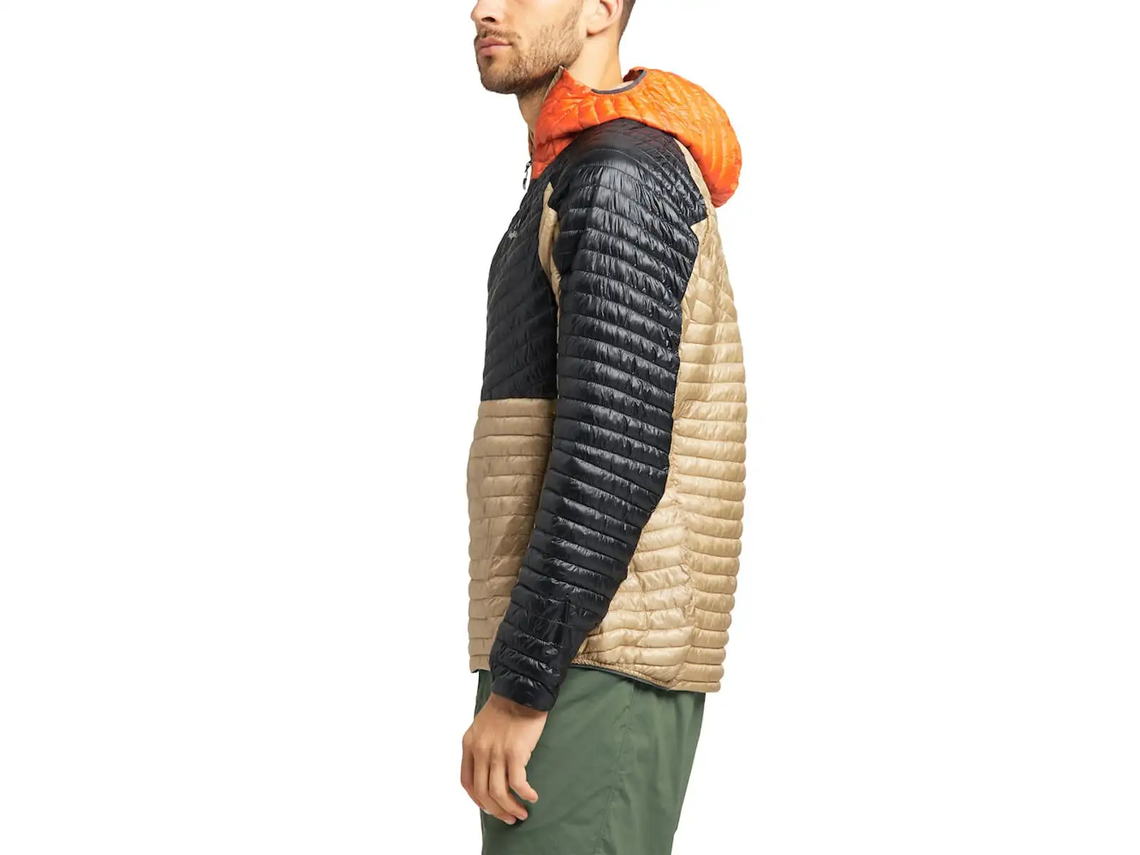 Haglöfs L.I.M Mimic Herren Kapuzenjacke Beige/Schwarz/Orange
