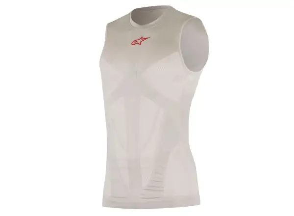 Alpinestars MTB Tech Tank Top Ärmelloses Shirt silber/rot
