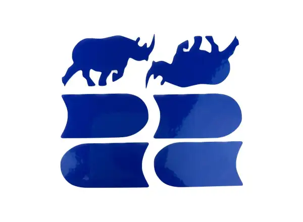 Shaman Racing Reflektierende Aufkleber Nashorn, 6 Stück, Blau