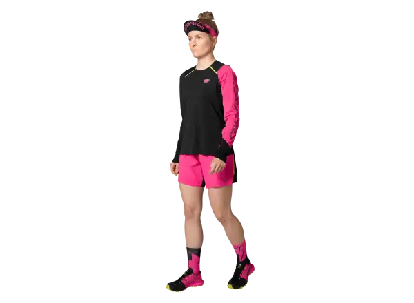 Dynafit DNA Damen-Laufshirt Langarm Pink Glo