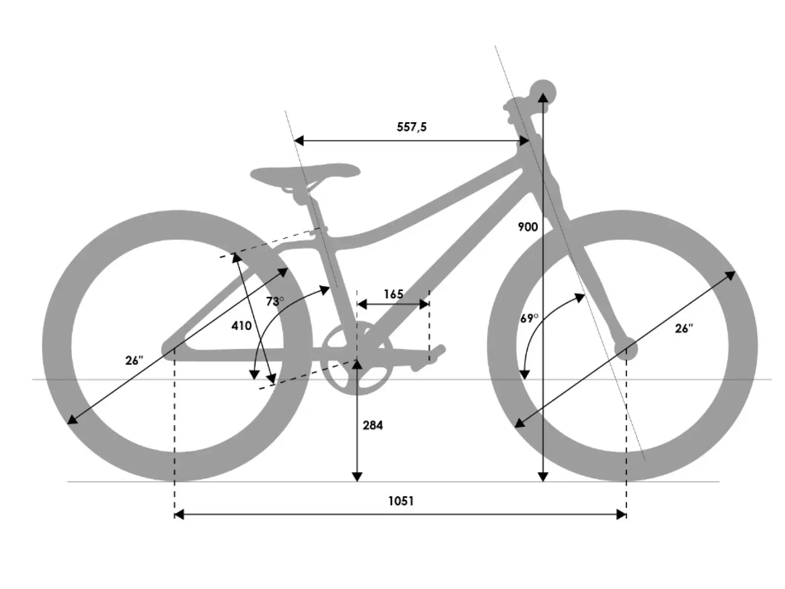 Rascal 26 1x10 Sp. Kinderfahrrad Flamme