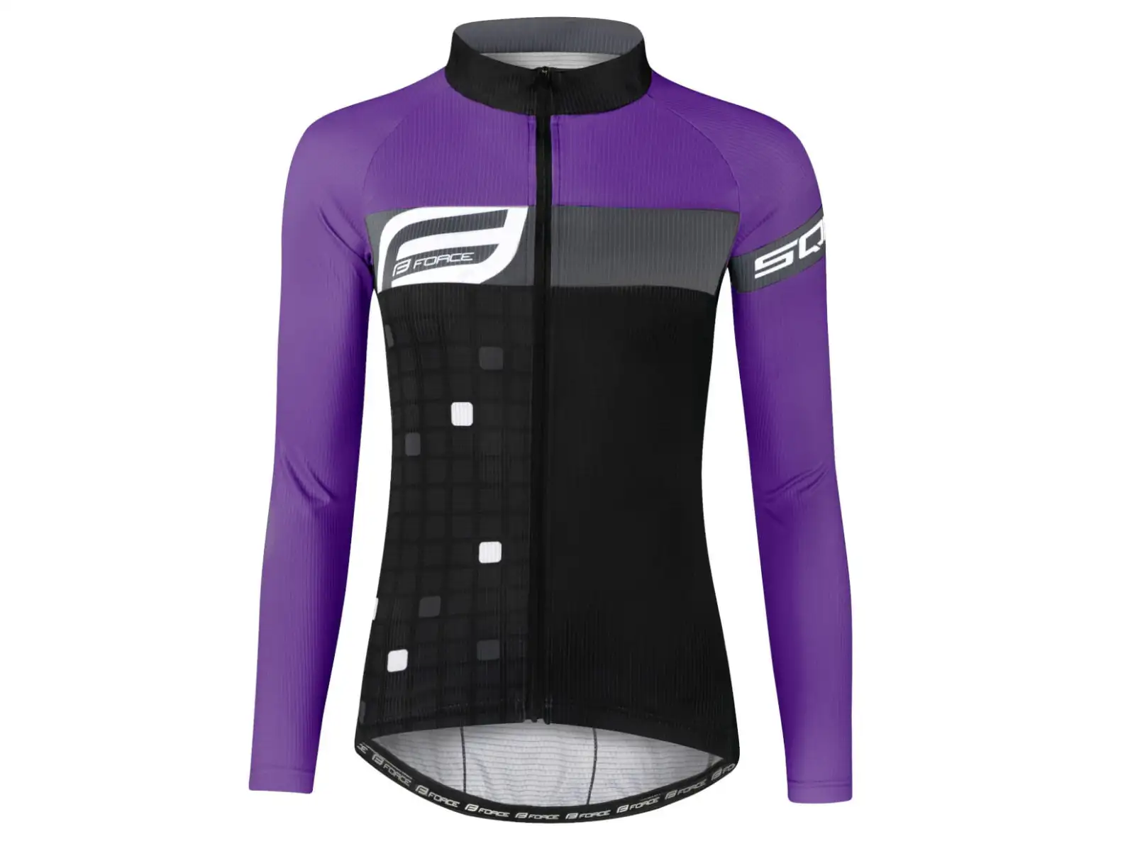 Force Square Damen Langarmtrikot Schwarz/Lila