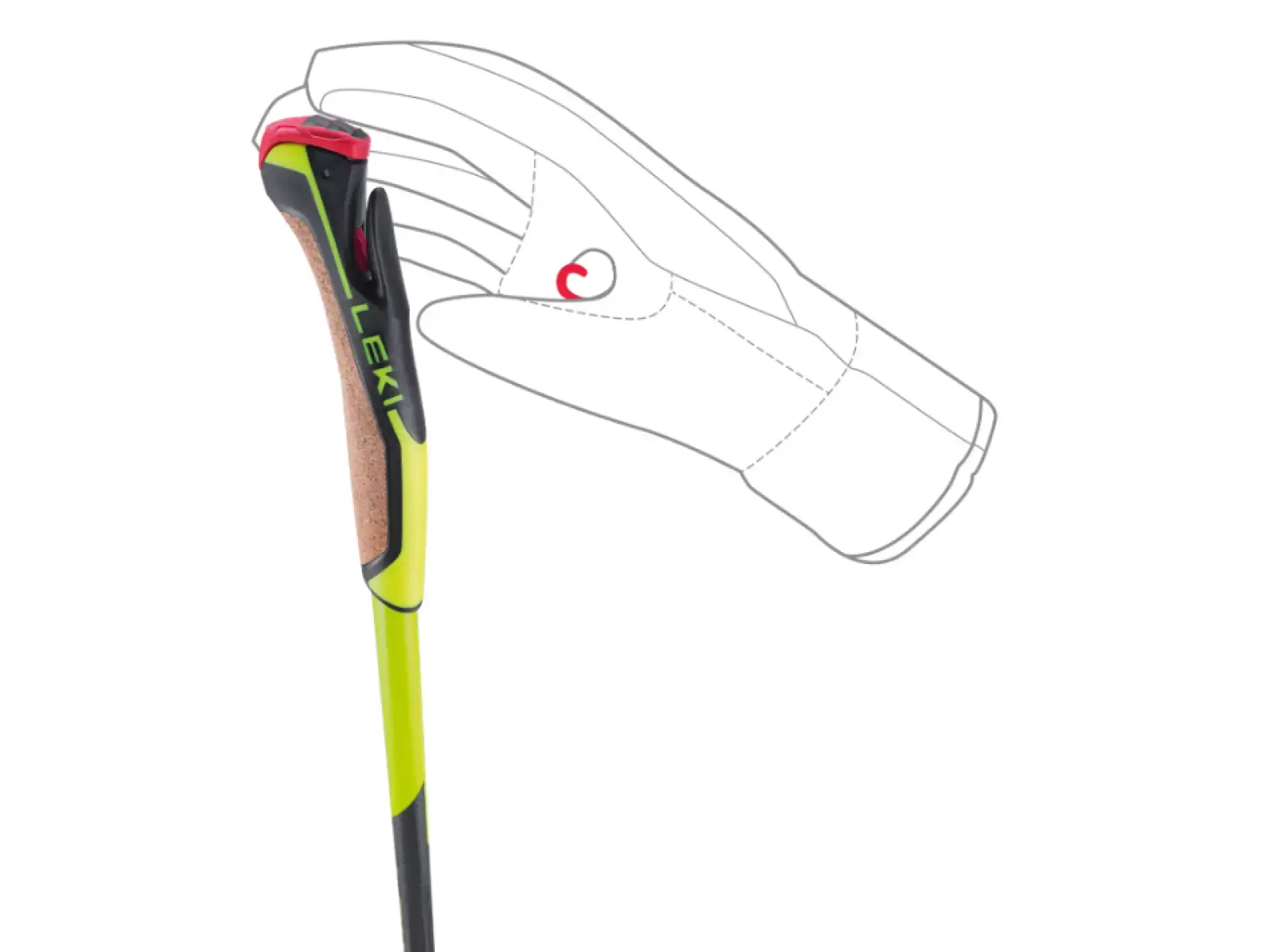 Leki PRC 650 Stöcke Skilanglauf Stöcke neon gelb/schwarz