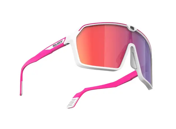 Rudy Project Spinshield Sonnenbrille Weiß-Pink fluo/Multilaser Rot.