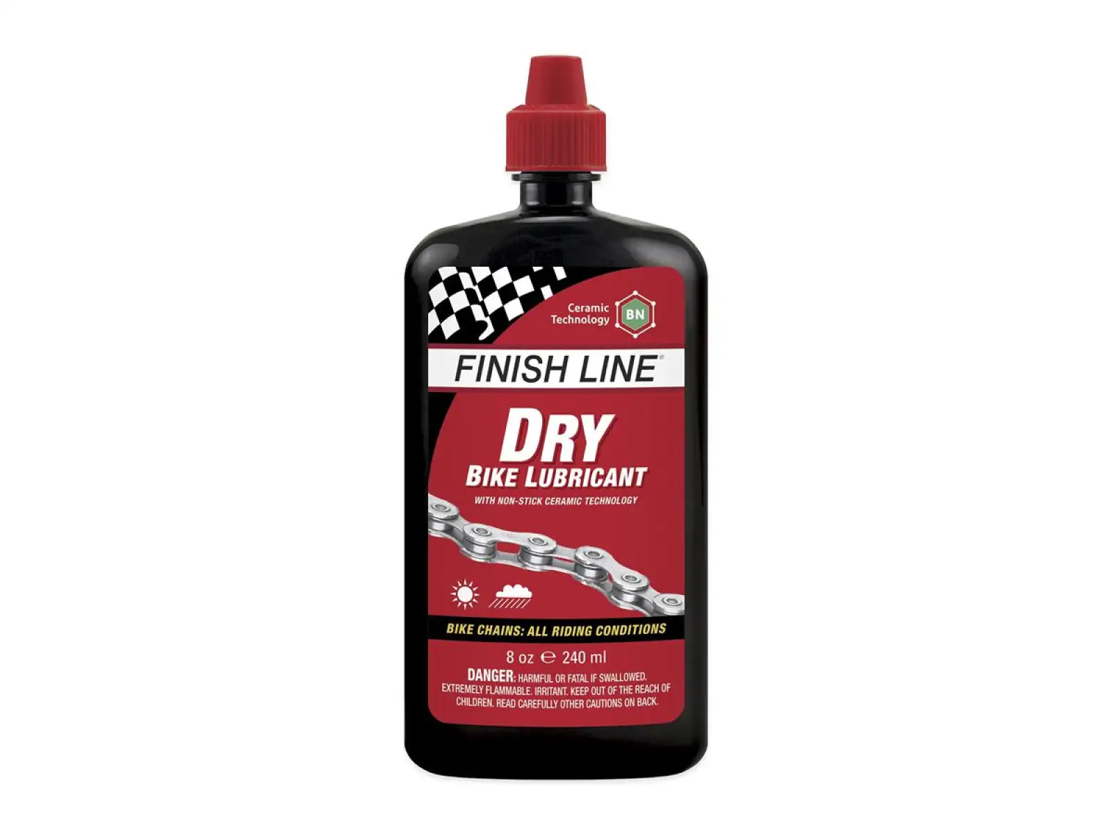 Finish Line Dry Lube Kettenschmiermittel 240 ml Tropfflasche